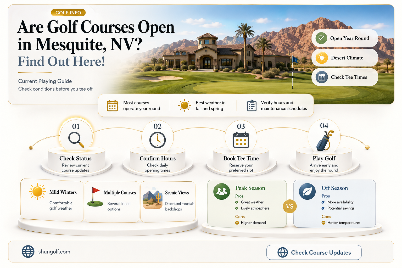 are golf courses open in mesquite nv