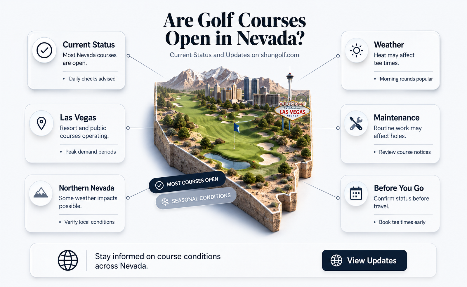 are golf courses open in nv