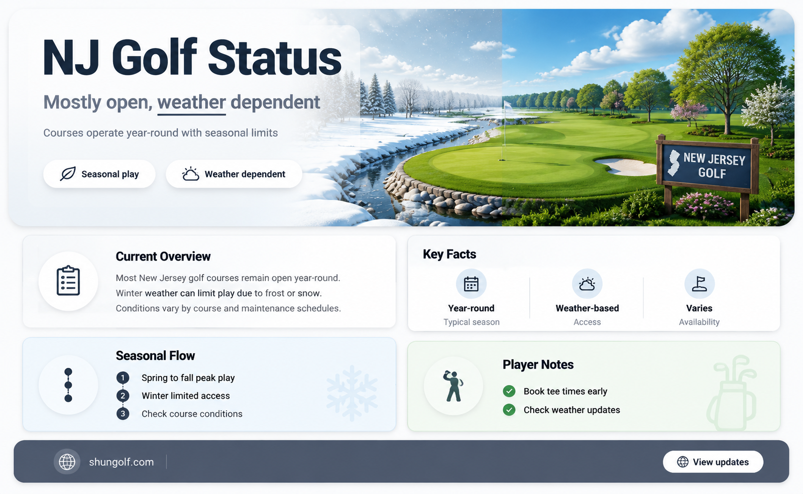 are golf courses open new jersey