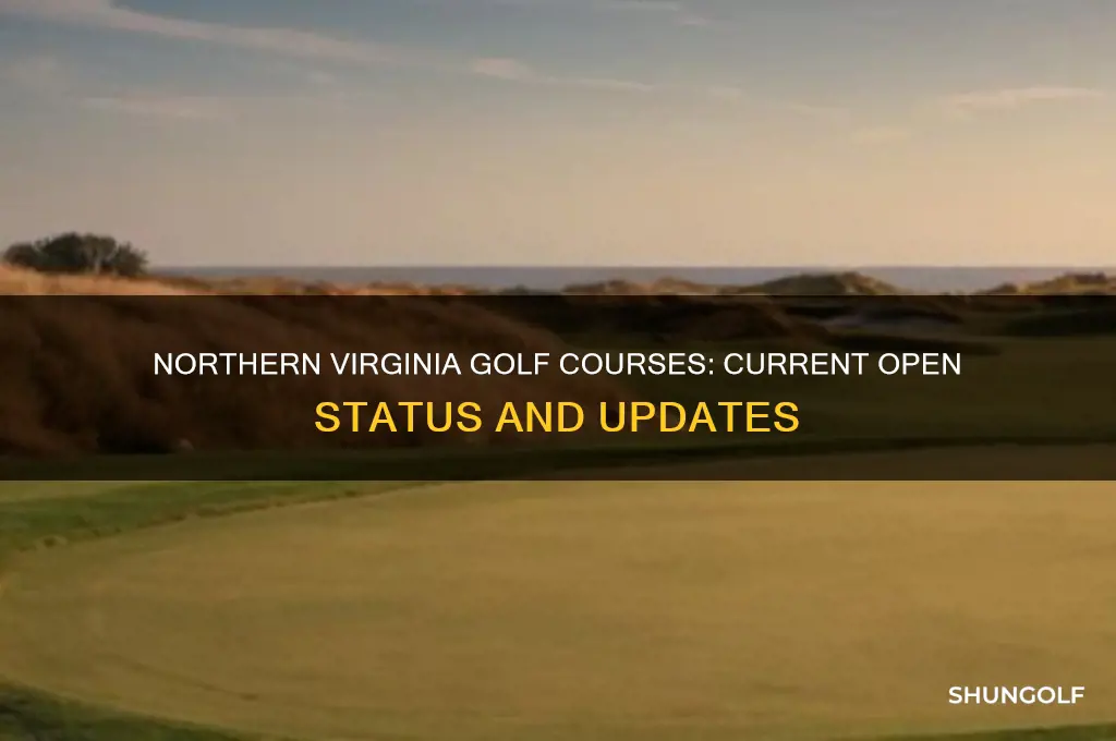 are golf courses open in northern virginia