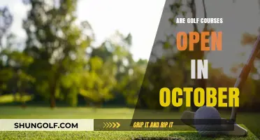 October Golfing: Are Courses Open for Play This Fall?