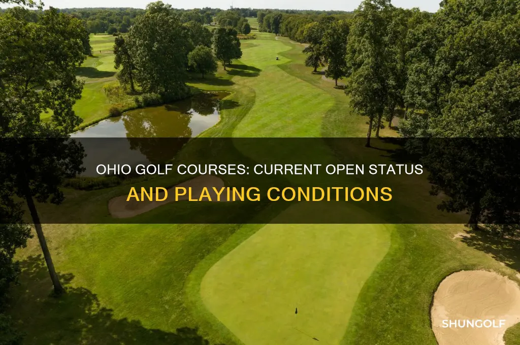 are golf courses open in oh