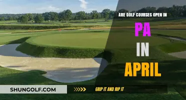 Are PA Golf Courses Open in April? Your Guide to Spring Tee Times
