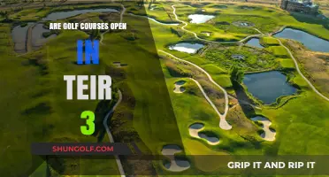 Golf Courses in Tier 3: Are They Open or Closed?