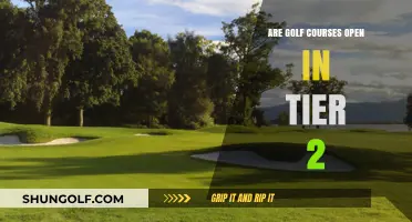 Golf Courses in Tier 2: Open or Closed? What You Need to Know