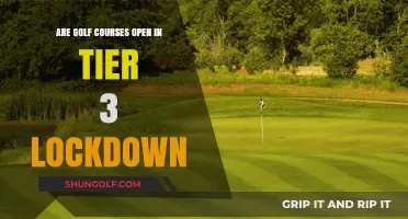 Golf Courses in Tier 3 Lockdown: Are They Open or Closed?
