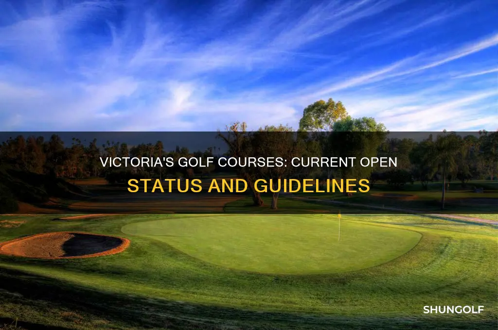 are golf courses open in victoria