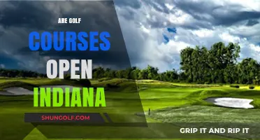 Indiana Golf Courses: Are They Open for Play?