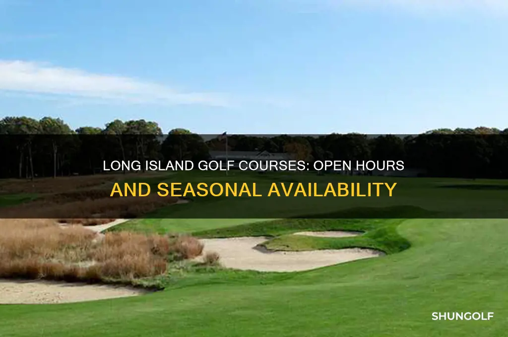 are golf courses open on long island