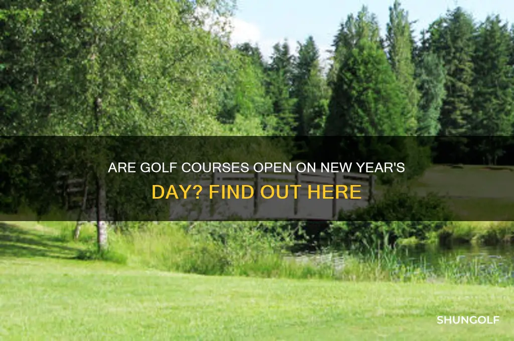 are golf courses open on new year