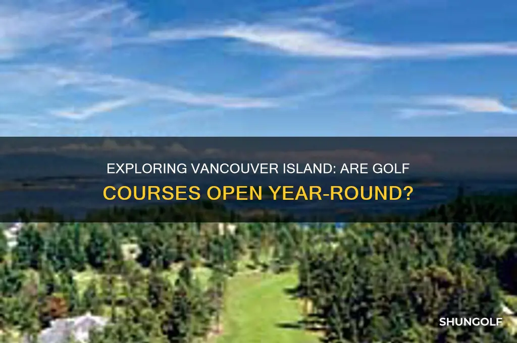 are golf courses open on vancouver island