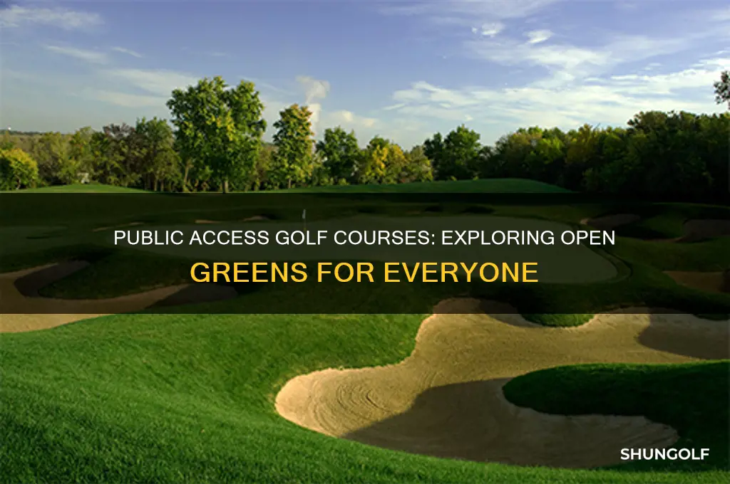 are golf courses open to the public