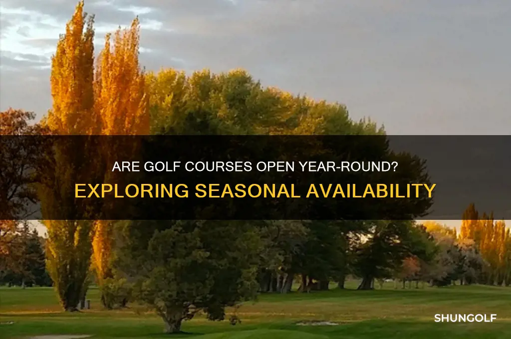 are golf courses open year round