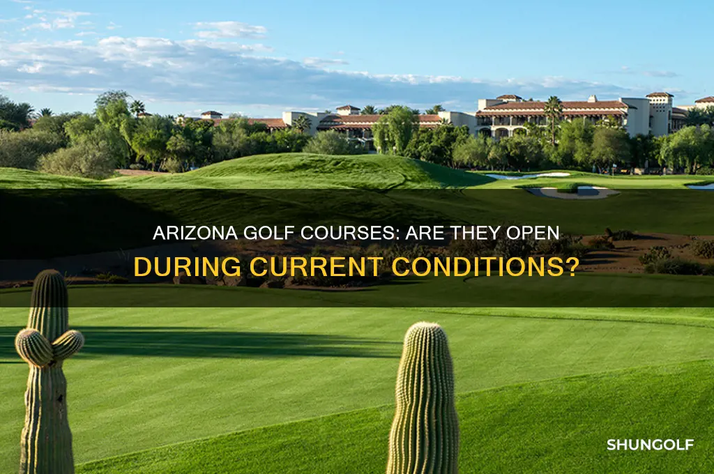 are golf courses still open in arizona