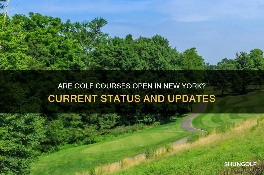 are golf courses still open in new york