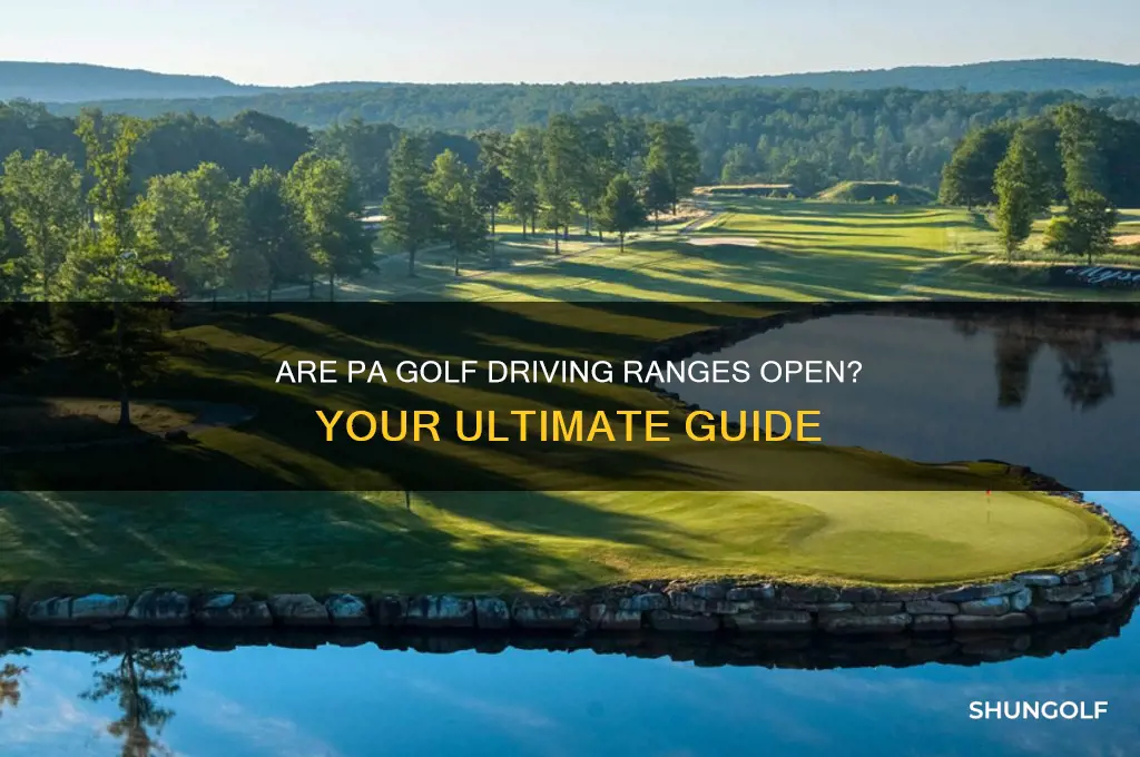 are golf driving ranges open in pa