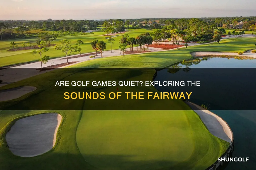 are golf games quiet