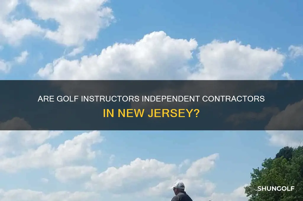 are golf instructors independant contractors in new jersey