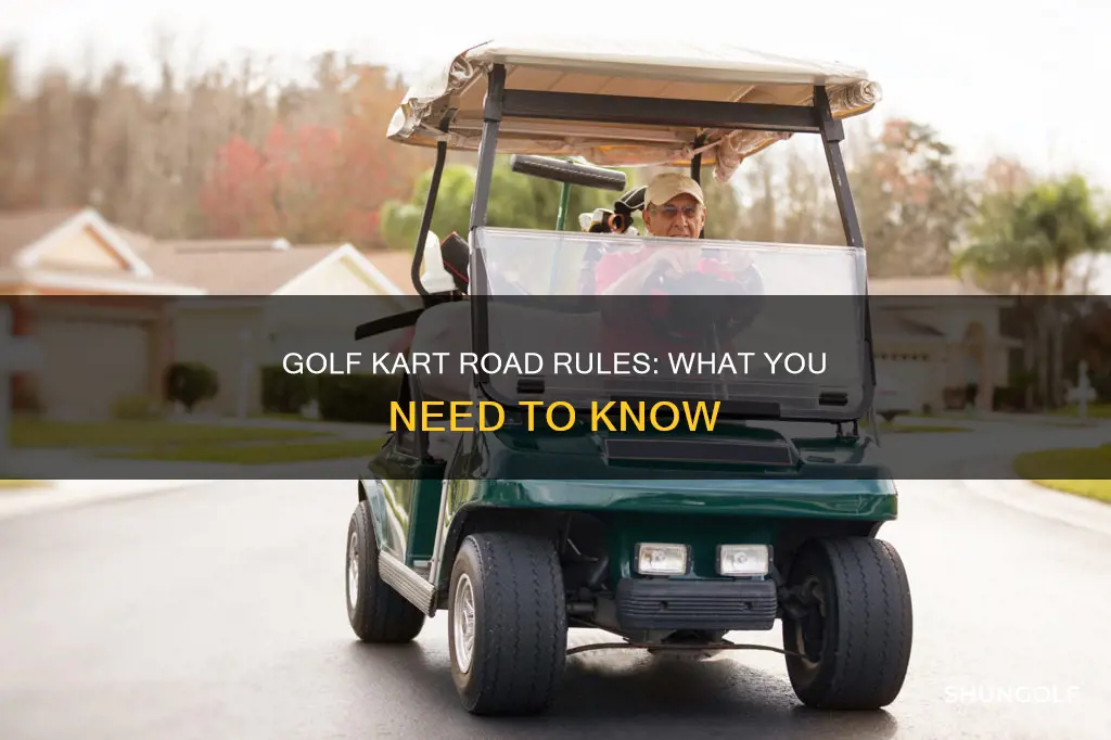 are golf karts allowed on road