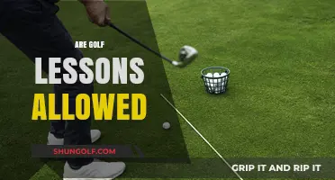 Golf Lessons: Are They Allowed?