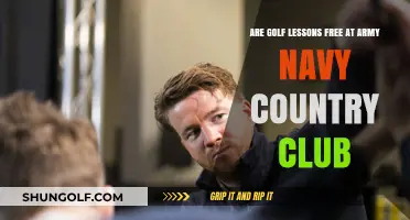 Are Golf Lessons Free at Army Navy Country Club?