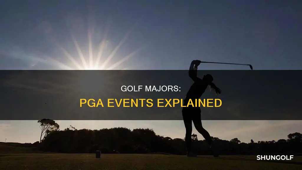are golf majors pga events