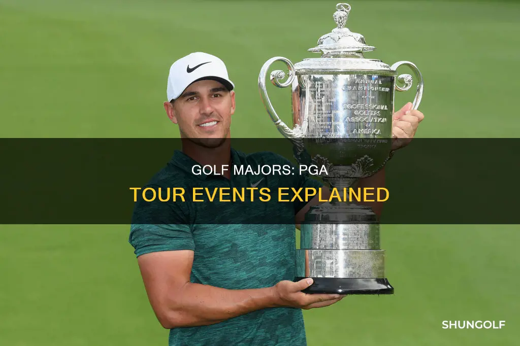 are golf majors pga tour events