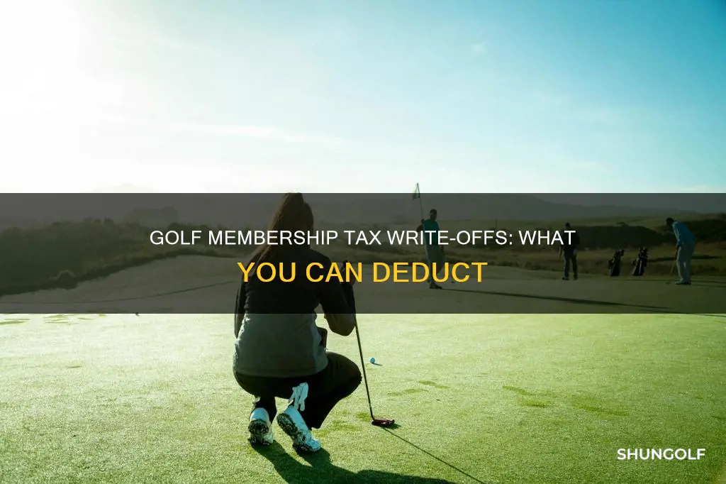 are golf memberships tax deductible