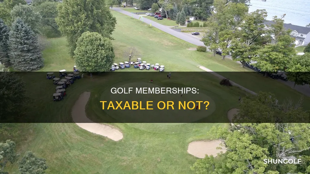 are golf memberships taxable