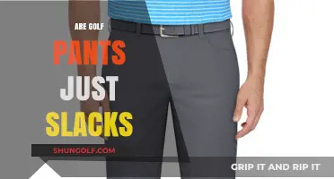 Golf Pants: Are They Just Slacks?