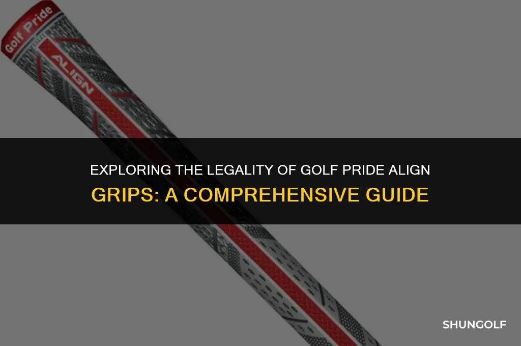 are golf pride align grips legal