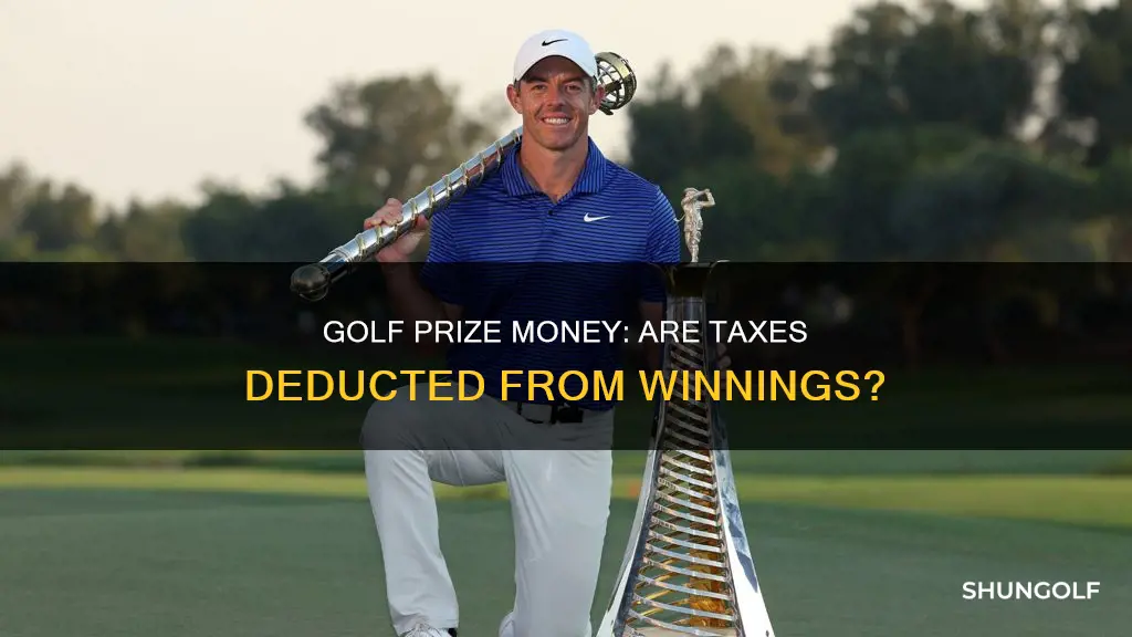 are golf prize money checks taxed