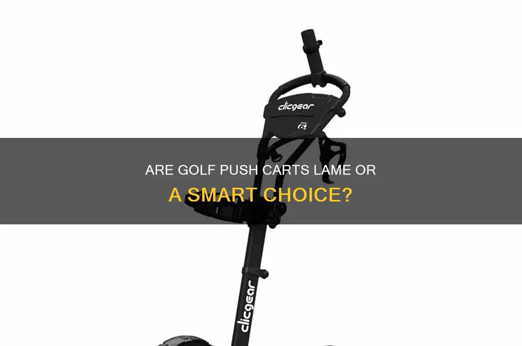 are golf push carts lame