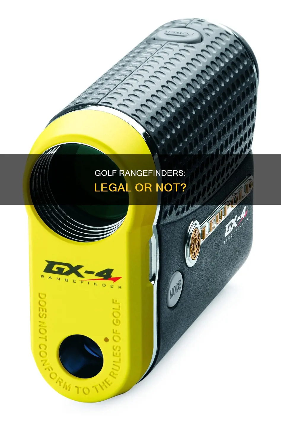 are golf rangefinders legal