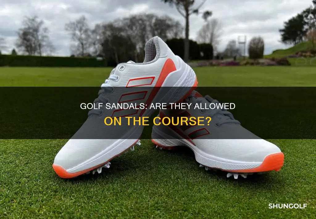 are golf sandals allowed