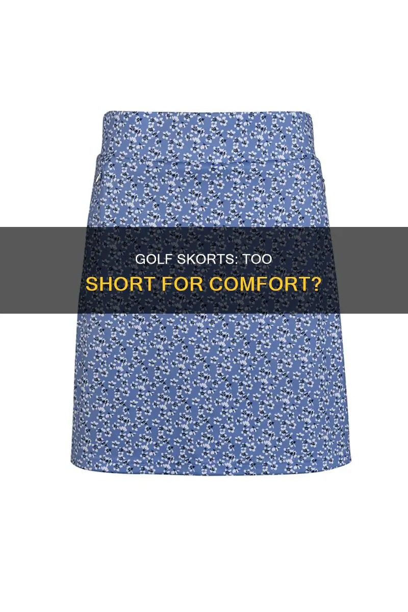 are golf skorts too short