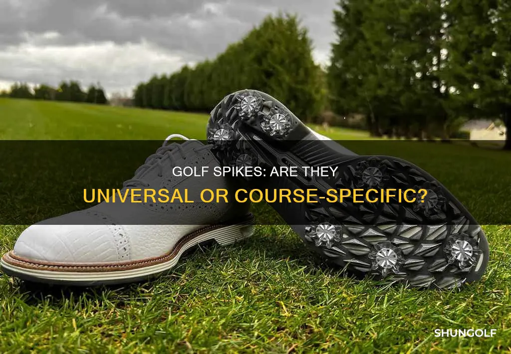 are golf spikes universal