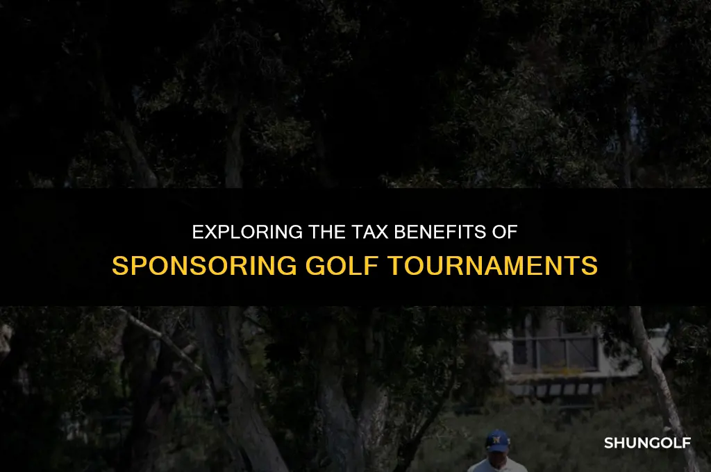 are golf tournament sponsorships tax deductible