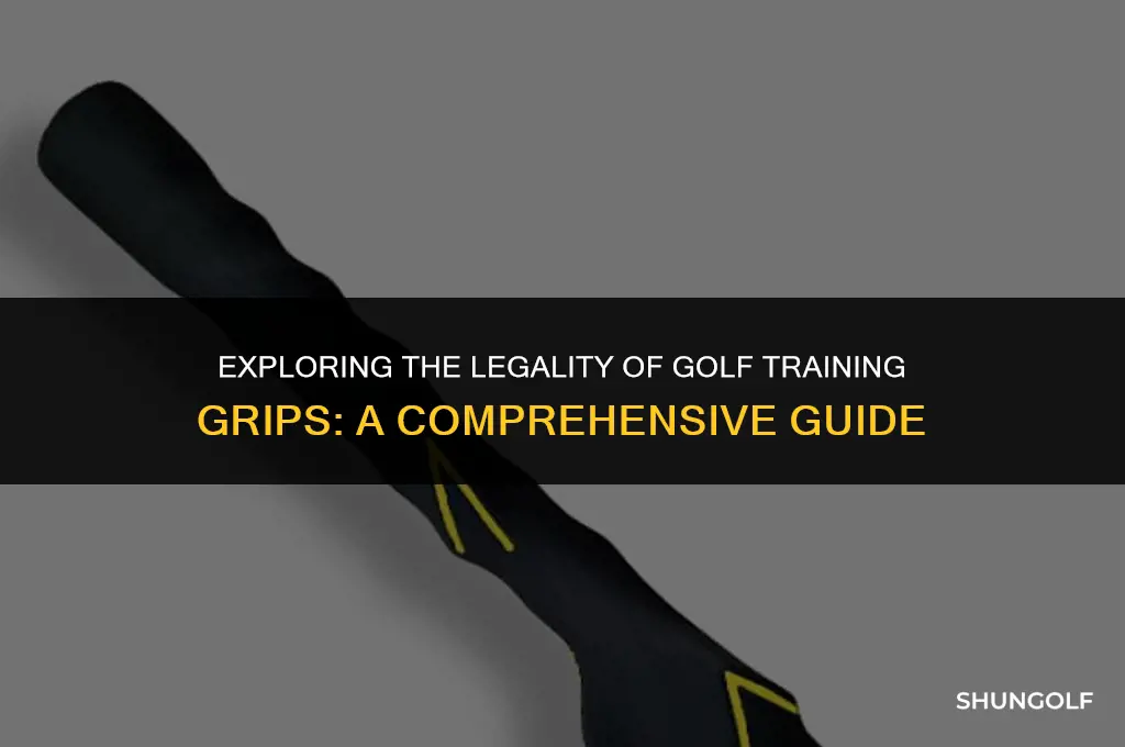 are golf training grips legal