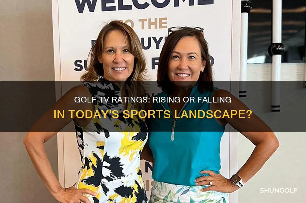 are golf tv ratings up or down