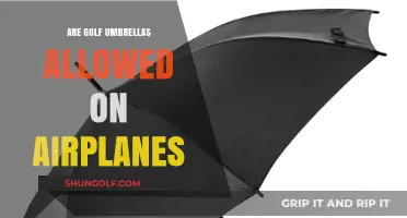 Golf Umbrellas: Can You Bring Them on a Plane?