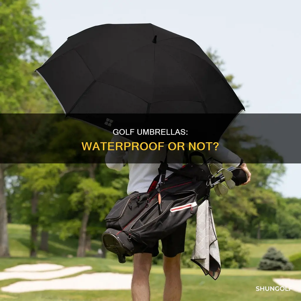 are golf umbrellas waterproof