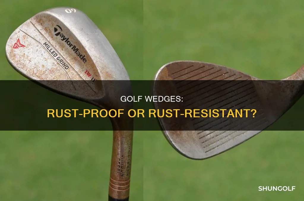 are golf wedges supposed to rust