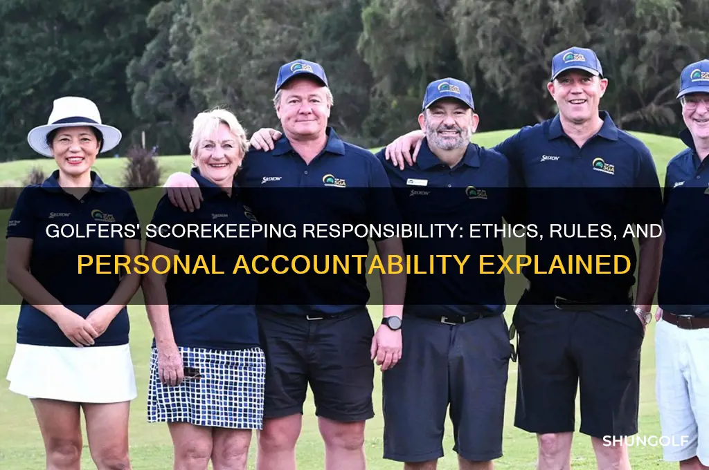 are golfer responsible for keeping their score