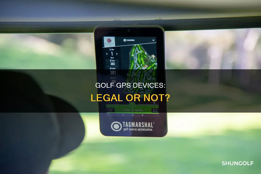 are gps devices legal in golf