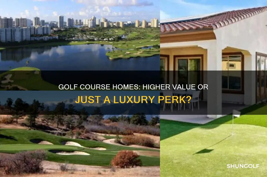 are homes on golf courses worth more