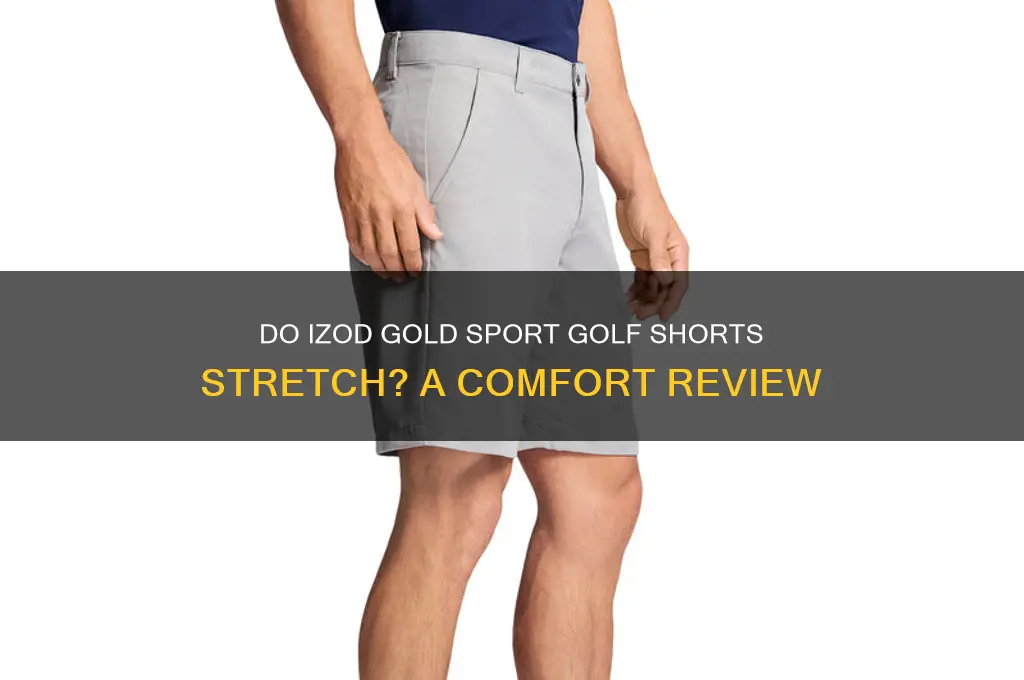 are izod gold sport golf shorts stretch