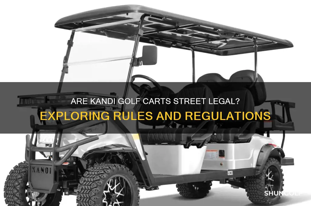 are kandi golf carts street legal