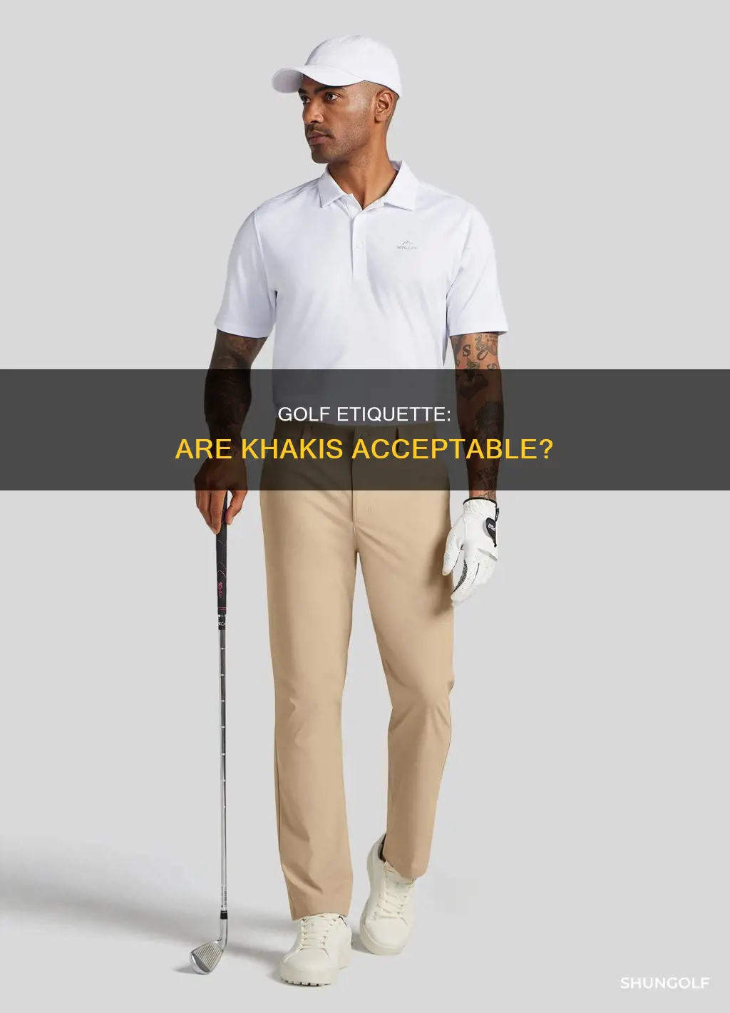 are khakis acceptable for golf