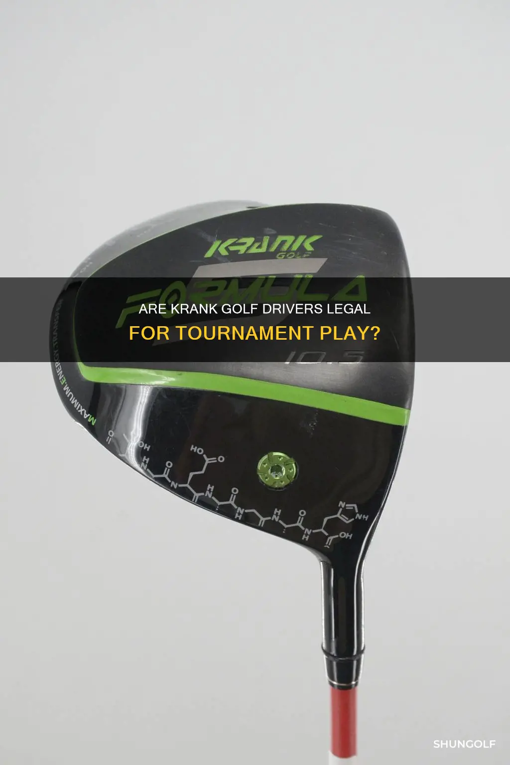are krank golf drivers legal